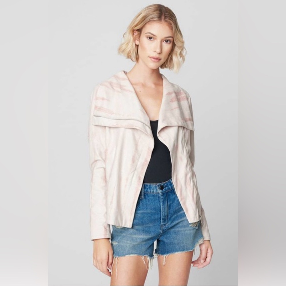 NWT Blank NYC Hippie Dippie Faux Suede Moto Jacket Sz XL